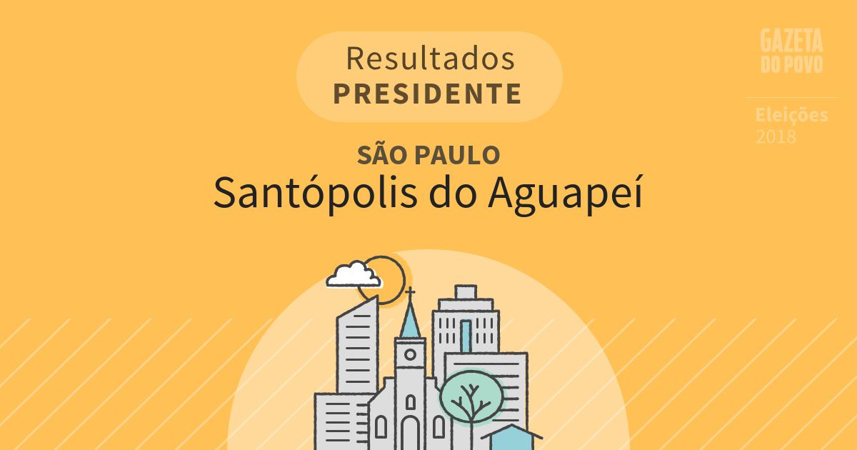 Resultados para Presidente em São Paulo em Santópolis do Aguapeí (SP)