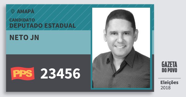 Santinho Neto Jn 23456 (PPS) Deputado Estadual | Amapá | Eleições 2018 Santinho Neto Jn 23456 (PPS) Deputado Estadual | Amapá | Eleições 2018