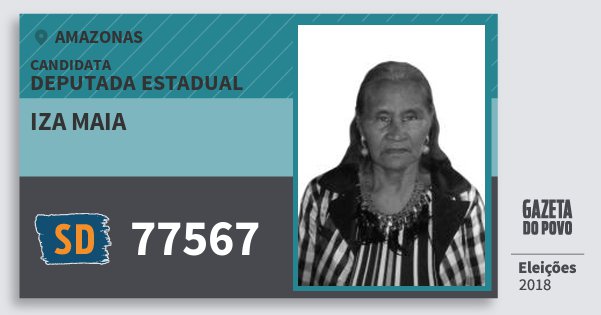 Santinho Iza Maia 77567 (SOLIDARIEDADE) Deputada Estadual | Amazonas | Eleições 2018 Santinho Iza Maia 77567 (SOLIDARIEDADE) Deputada Estadual | Amazonas | Eleições 2018