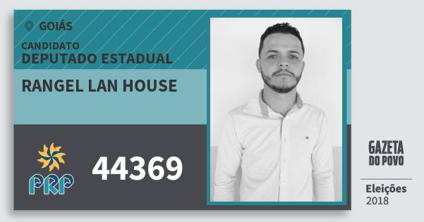 Santinho Rangel Lan House 44369 (PRP) Deputado Estadual | Goiás | Eleições 2018 Santinho Rangel Lan House 44369 (PRP) Deputado Estadual | Goiás | Eleições 2018