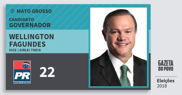 Santinho Wellington Fagundes 22 (PR) Governador | Mato Grosso | Eleições 2018 Santinho Wellington Fagundes 22 (PR) Governador | Mato Grosso | Eleições 2018