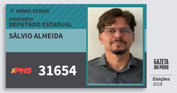 Santinho Sálvio Almeida 31654 (PHS) Deputado Estadual | Minas Gerais | Eleições 2018 Santinho Sálvio Almeida 31654 (PHS) Deputado Estadual | Minas Gerais | Eleições 2018