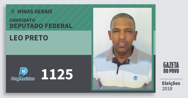 Santinho Leo Preto 1125 (PP) Deputado Federal | Minas Gerais | Eleições 2018 Santinho Leo Preto 1125 (PP) Deputado Federal | Minas Gerais | Eleições 2018