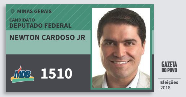 Santinho Newton Cardoso Jr 1510 (MDB) Deputado Federal | Minas Gerais | Eleições 2018 Santinho Newton Cardoso Jr 1510 (MDB) Deputado Federal | Minas Gerais | Eleições 2018