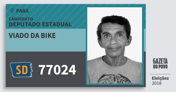 Santinho Viado da Bike 77024 (SOLIDARIEDADE) Deputado Estadual | Pará | Eleições 2018 Santinho Viado da Bike 77024 (SOLIDARIEDADE) Deputado Estadual | Pará | Eleições 2018