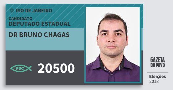 Santinho Dr Bruno Chagas 20500 (PSC) Deputado Estadual | Rio de Janeiro | Eleições 2018 Santinho Dr Bruno Chagas 20500 (PSC) Deputado Estadual | Rio de Janeiro | Eleições 2018