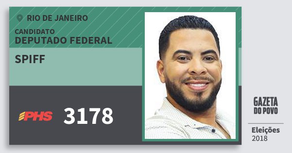 Santinho Spiff 3178 (PHS) Deputado Federal | Rio de Janeiro | Eleições 2018 Santinho Spiff 3178 (PHS) Deputado Federal | Rio de Janeiro | Eleições 2018