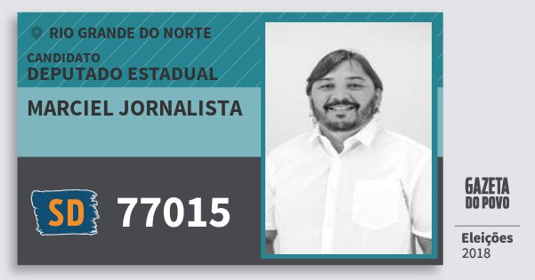 Santinho Marciel Jornalista 77015 (SOLIDARIEDADE) Deputado Estadual | Rio Grande do Norte | Eleições 2018 Santinho Marciel Jornalista 77015 (SOLIDARIEDADE) Deputado Estadual | Rio Grande do Norte | Eleições 2018
