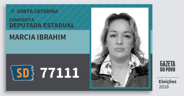 Santinho Marcia Ibrahim 77111 (SOLIDARIEDADE) Deputada Estadual | Santa Catarina | Eleições 2018 Santinho Marcia Ibrahim 77111 (SOLIDARIEDADE) Deputada Estadual | Santa Catarina | Eleições 2018